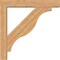 Ekena Millwork Funston Block Smooth Bracket w/ Offset Brace, Western Red Cedar, 7 1/2"W x 48"D x 48"H BKT0806X48X48FST05SWR - alternate 2